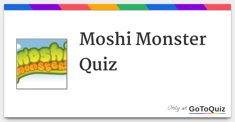 Moshi Monsters Glyphs Quiz Answers