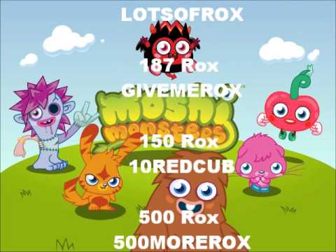 All moshi monster codes